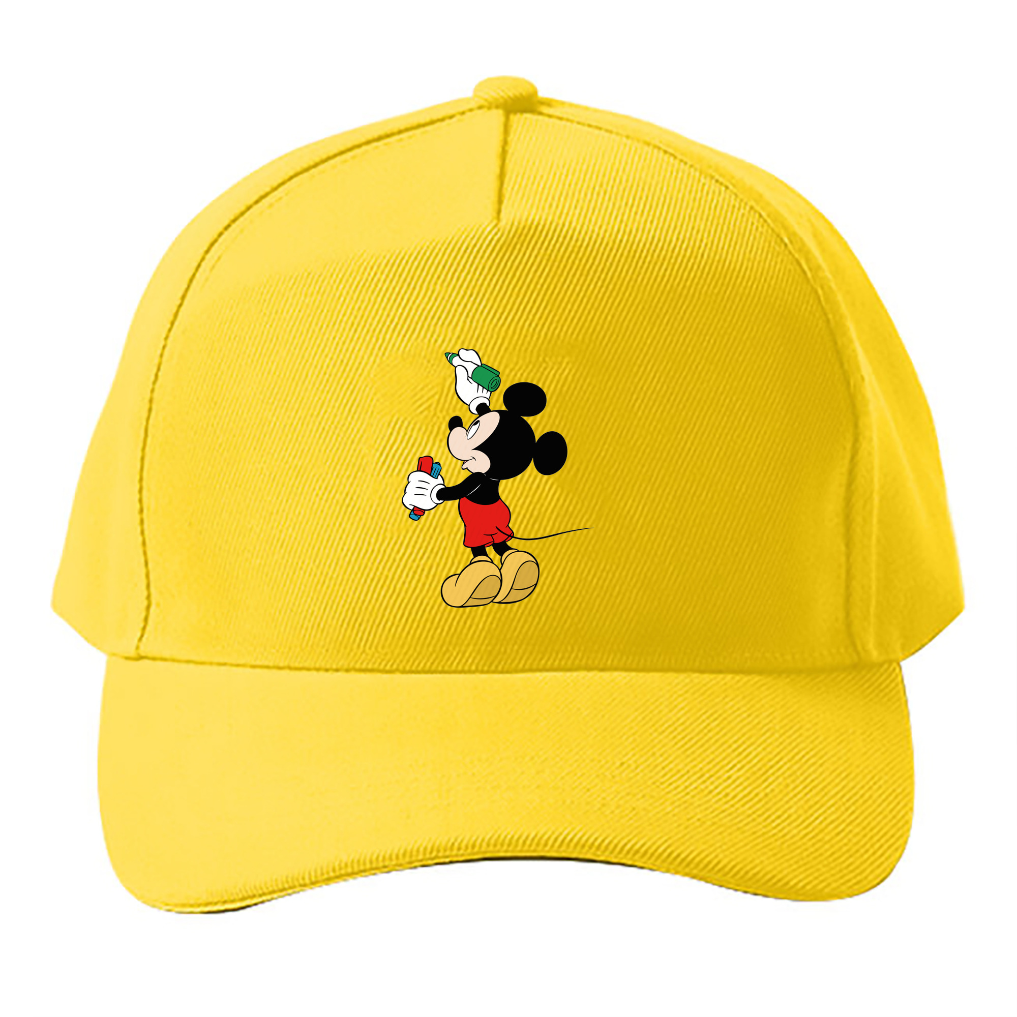 （画像用） ミッキーマウス Mickey Mouse ベースボールキャップ 綿100％ 男女兼用 帽子 スポーツ